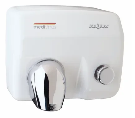 "Handdroger met drukknop Wit - E88, Saniflow image"