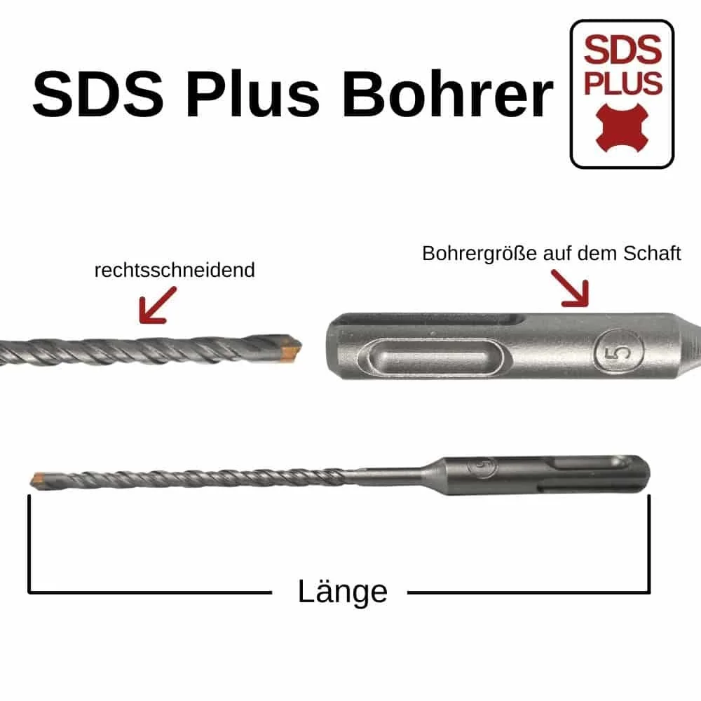 "SDS Plus Hamerboor 10mm, 600mm, 4-snijder, betonboor image"
