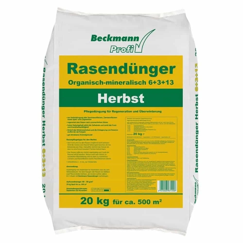 "Gazonmest herfst 20kg, NPK 6+3+13, gazonvoeding herfst, voor ca. 500m² image"