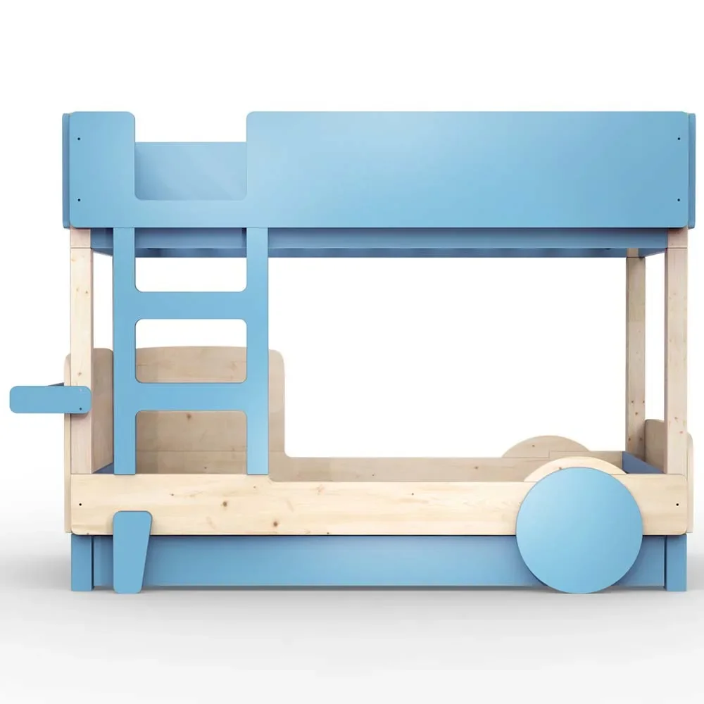 "Mathy by Bols stapelbed "Discovery" met bedlade, Kleurelementen: Azur Blue image"