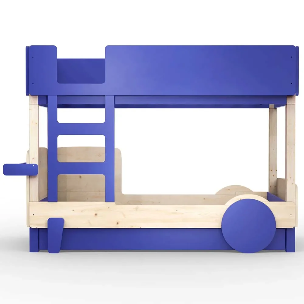 "Mathy by Bols stapelbed "Discovery" met bedlade, Kleurelementen: Marseille Blue image"