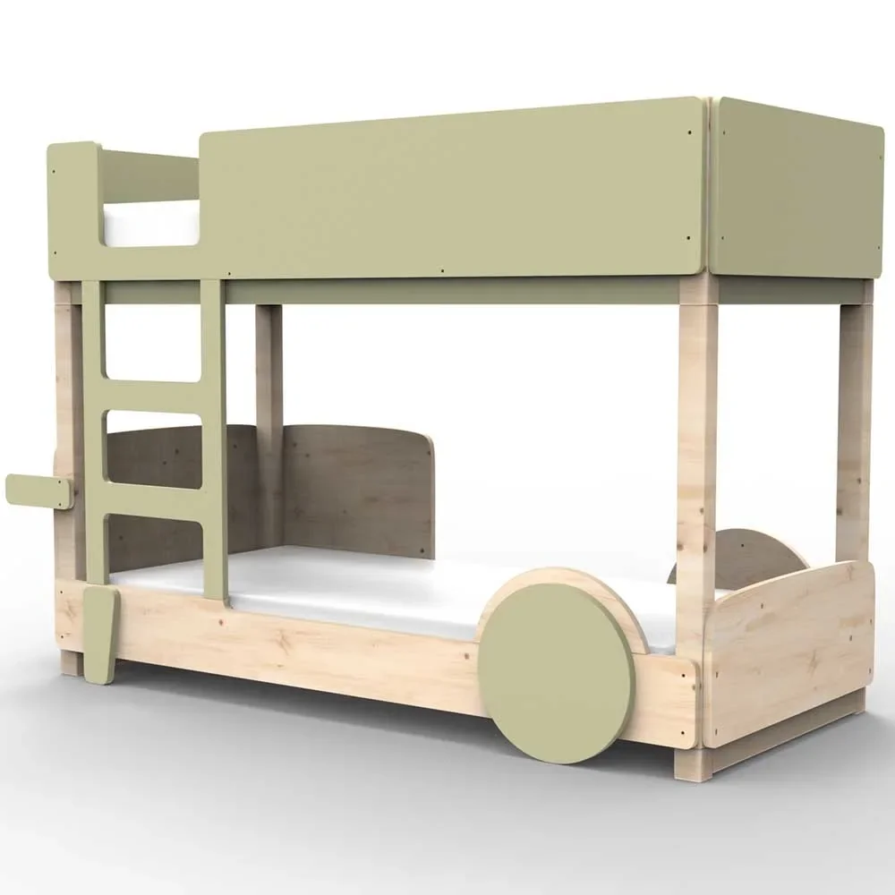 Mathy by Bols stapelbed "Discovery, Kleurelementen: Mos grijs