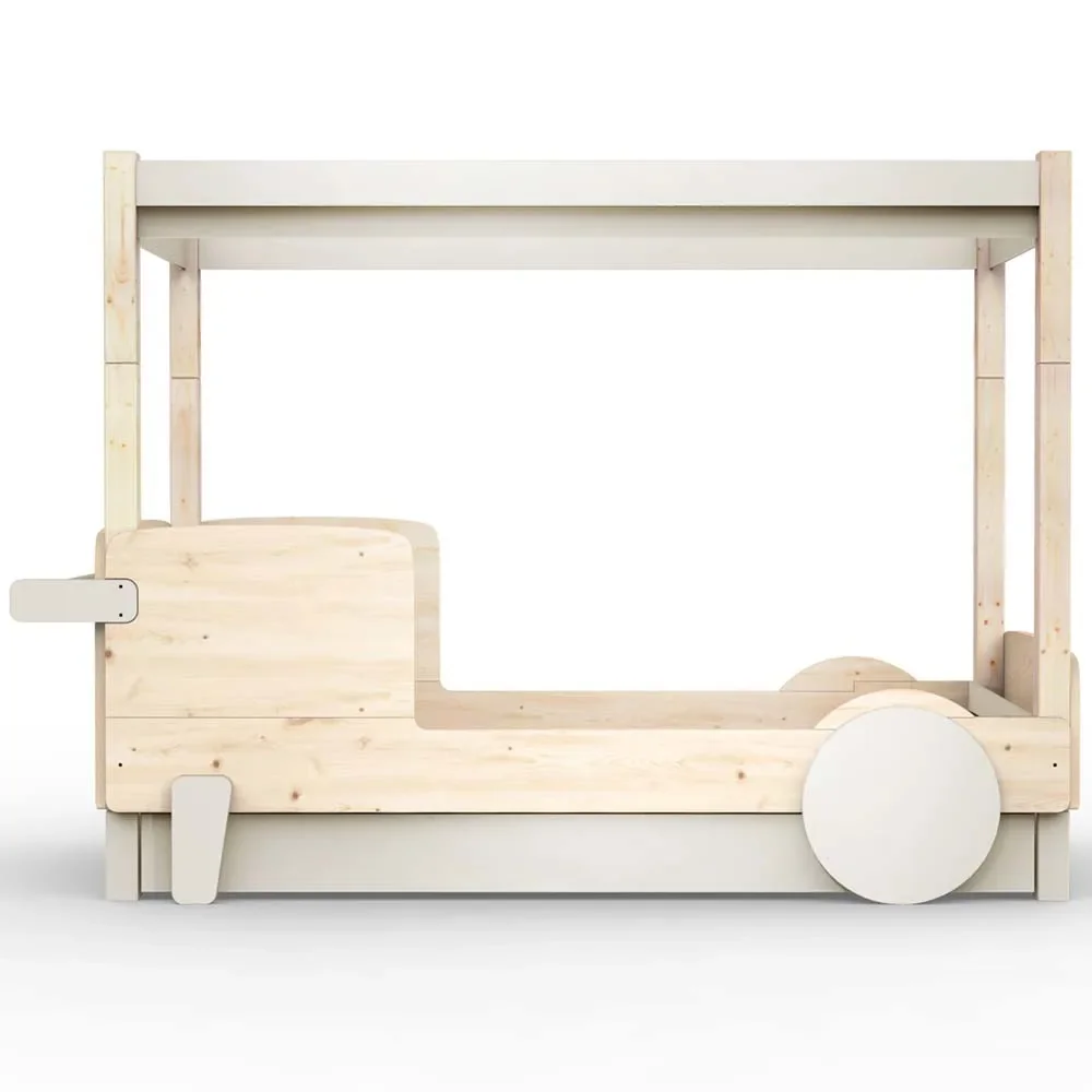 "Mathy by Bols hemelbed "Discovery" met bedlade, Kleurelementen: rauw image"