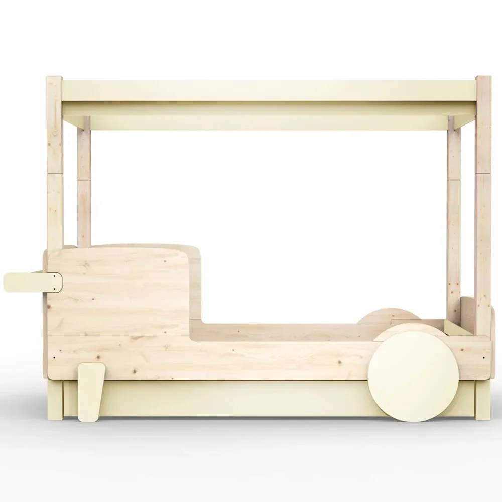 "Mathy by Bols hemelbed "Discovery" met bedlade, Kleurelementen: beige ivoor image"