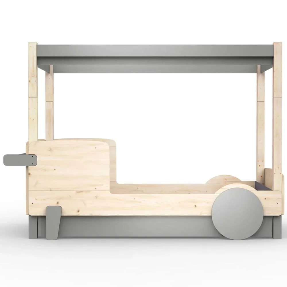 "Mathy by Bols hemelbed "Discovery" met bedlade, Kleurelementen: Cementgrijs image"
