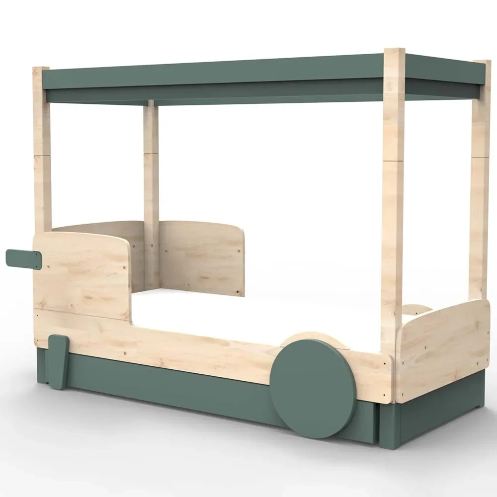 "Mathy by Bols hemelbed "Discovery" met bedlade, Kleurelementen: Onweersbui image"