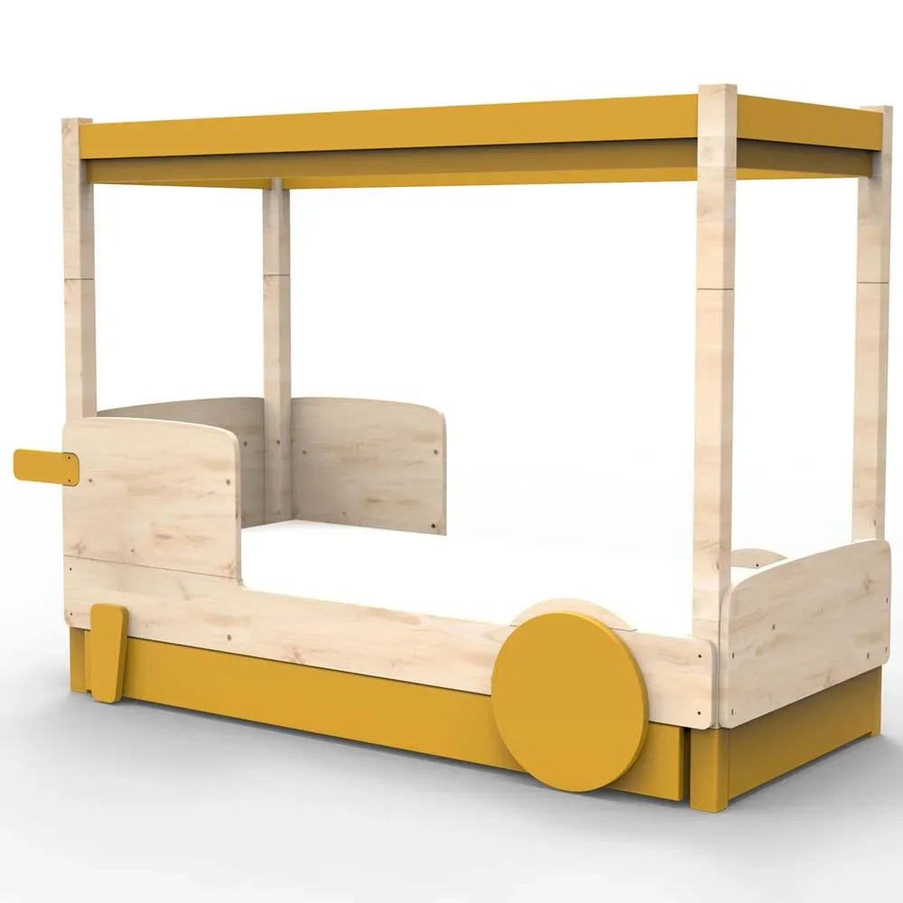 "Mathy by Bols hemelbed "Discovery" met bedlade, Kleurelementen: oker image"