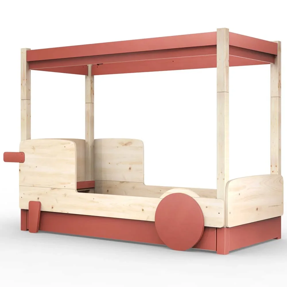 Mathy by Bols hemelbed "Discovery" met bedlade, Kleurelementen: Marsala