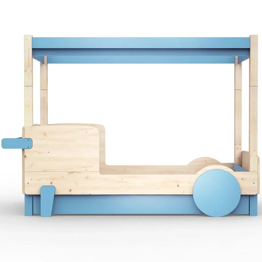 "Mathy by Bols hemelbed "Discovery" met bedlade, Kleurelementen: Azur Blue image"