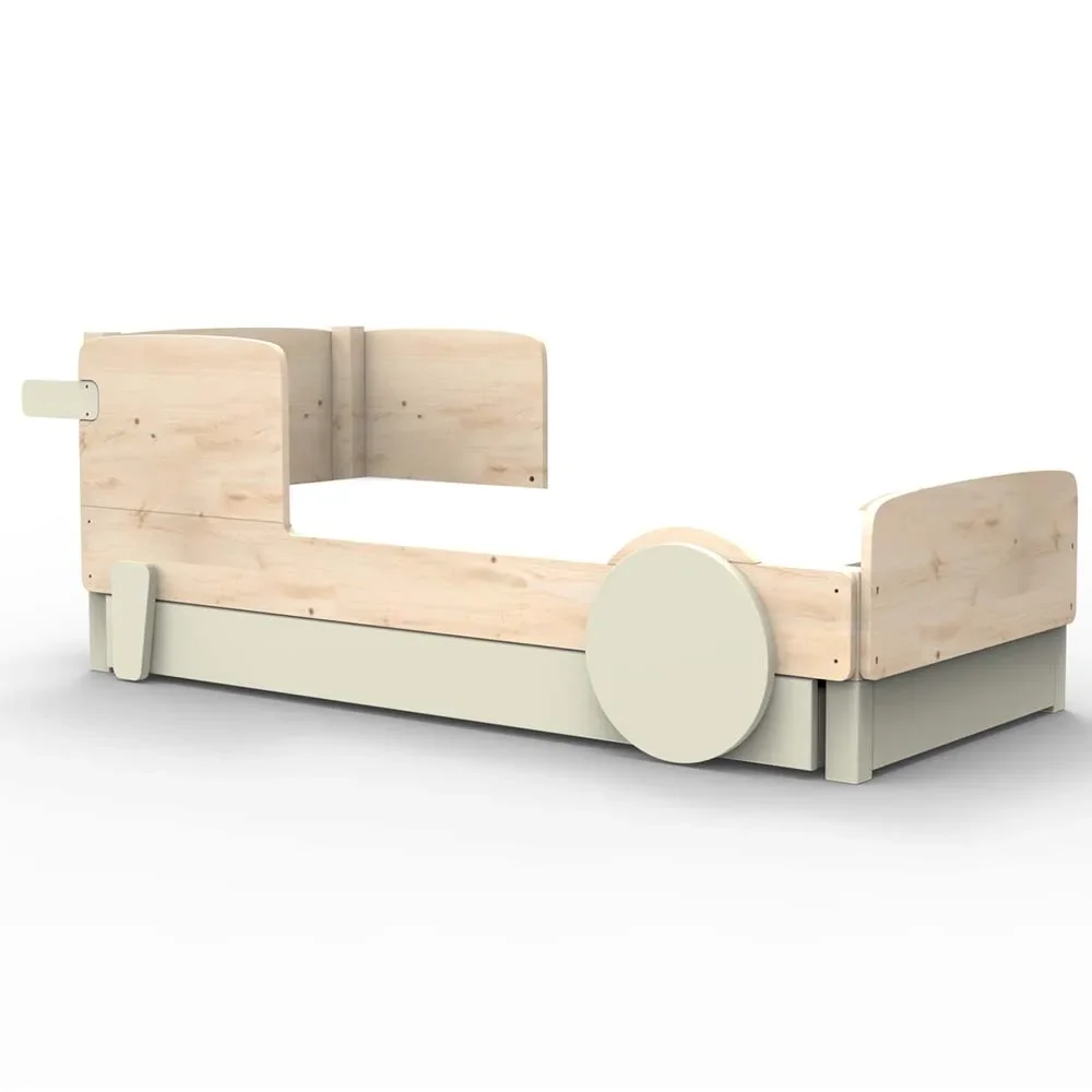 "Mathy by Bols Einzelbett "Discovery" met bedlade, Kleurelementen: rauw image"