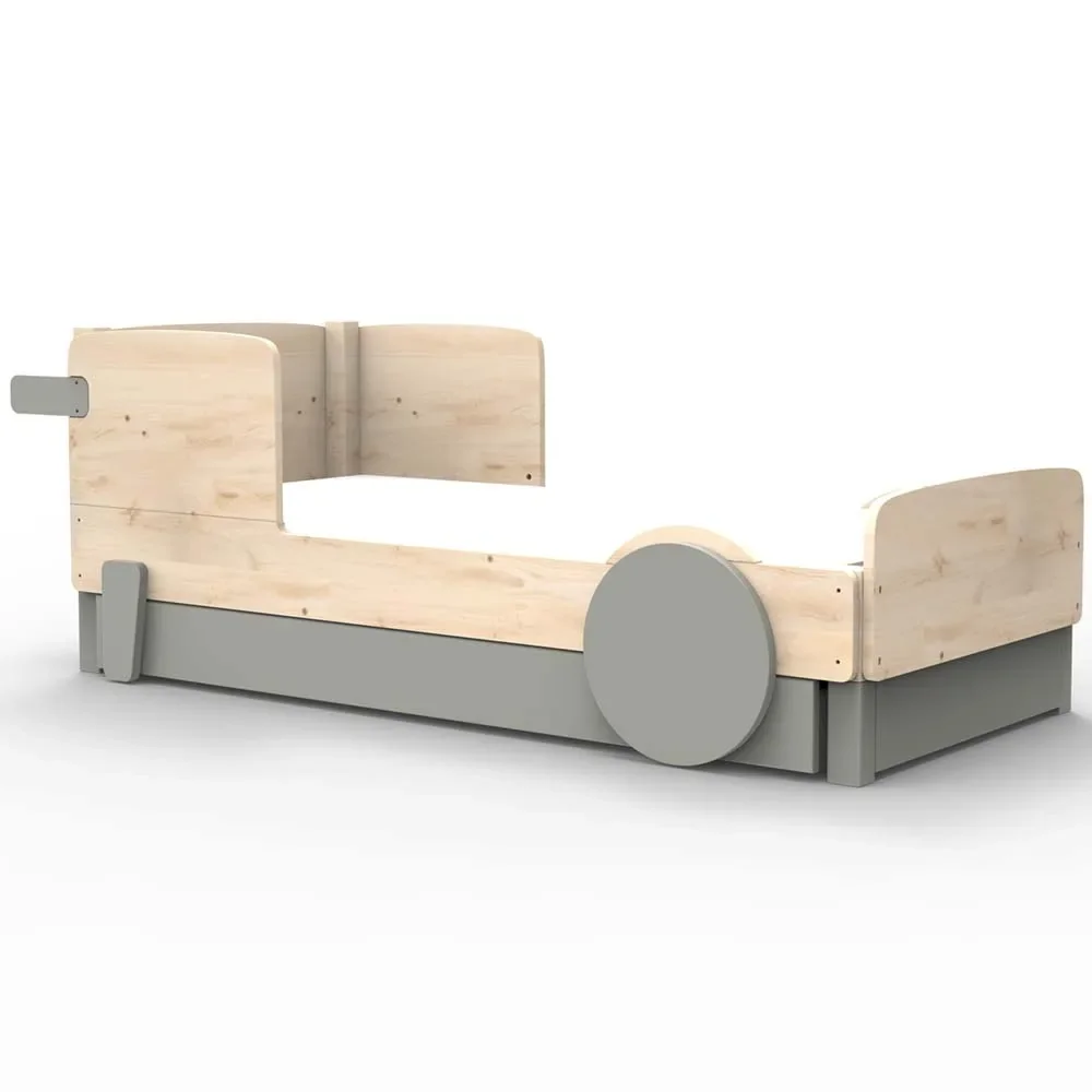 "Mathy by Bols Einzelbett "Discovery" met bedlade, Kleurelementen: Cementgrijs image"