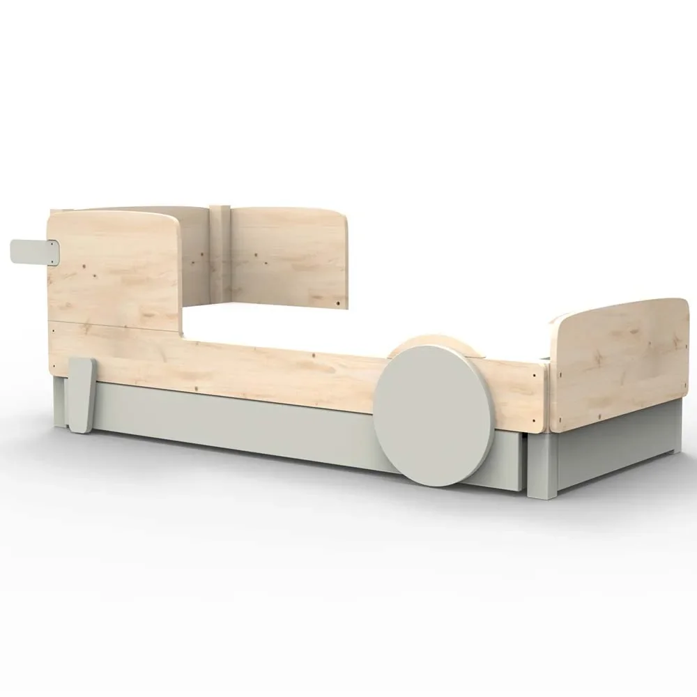 "Mathy by Bols Einzelbett "Discovery" met bedlade, Kleurelementen: Parelgrijs image"