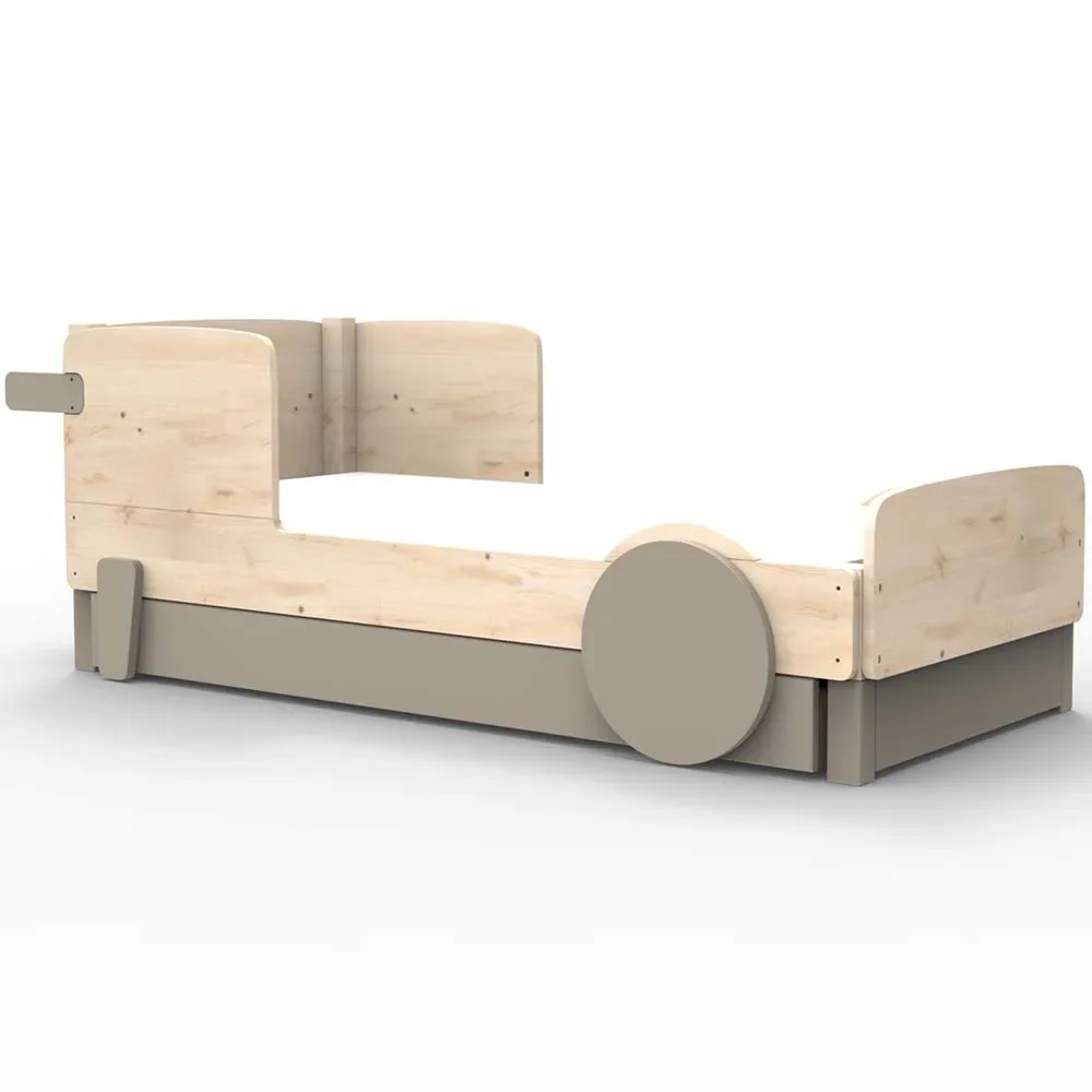 "Mathy by Bols Einzelbett "Discovery" met bedlade, Kleurelementen: linnen image"