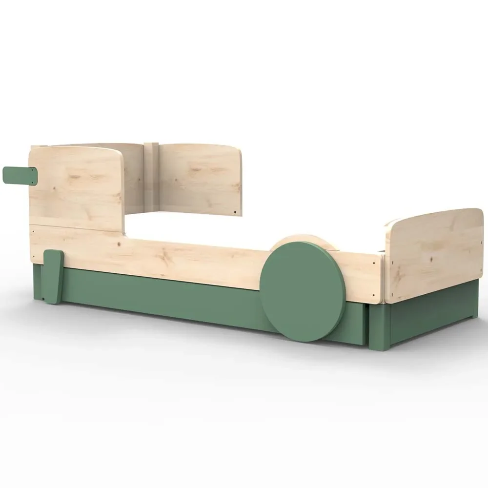 Mathy by Bols Einzelbett "Discovery" met bedlade, Kleurelementen: Jungle Green