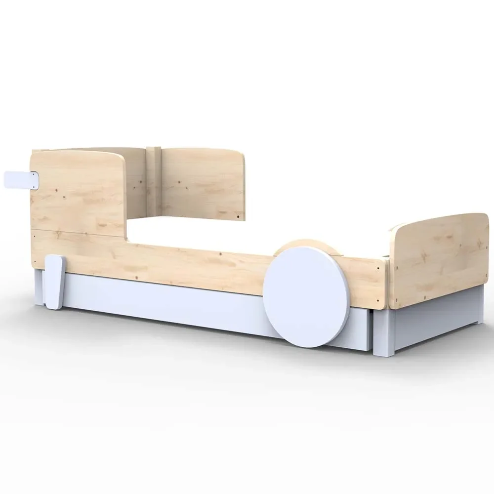 "Mathy by Bols Einzelbett "Discovery" met bedlade, Kleurelementen: Poederblauw image"