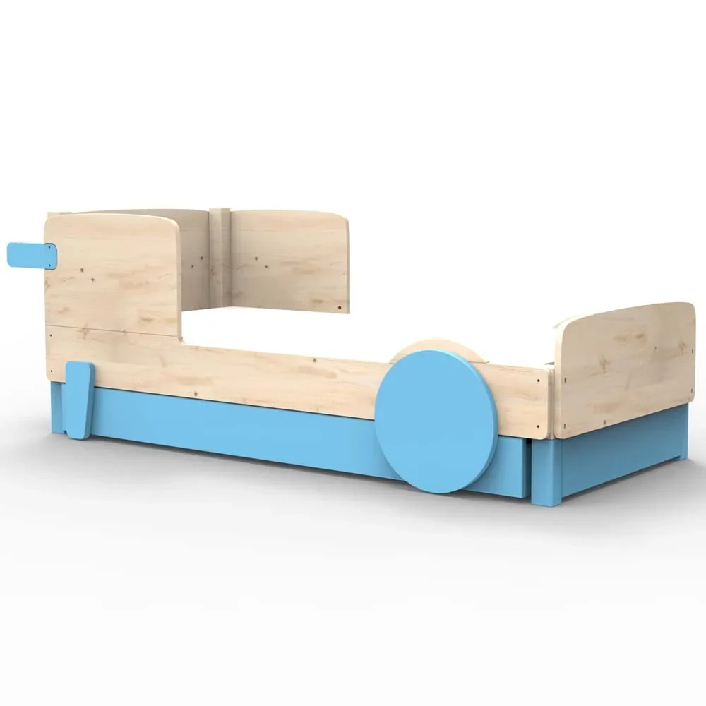 Mathy by Bols Einzelbett "Discovery" met bedlade, Kleurelementen: Azur Blue