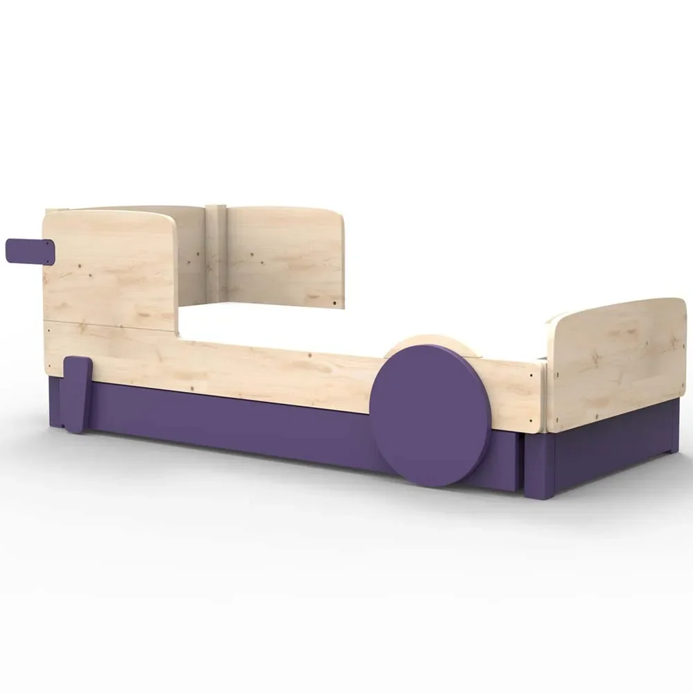 "Mathy by Bols Einzelbett "Discovery" met bedlade, Kleurelementen: Cuberdon paars image"