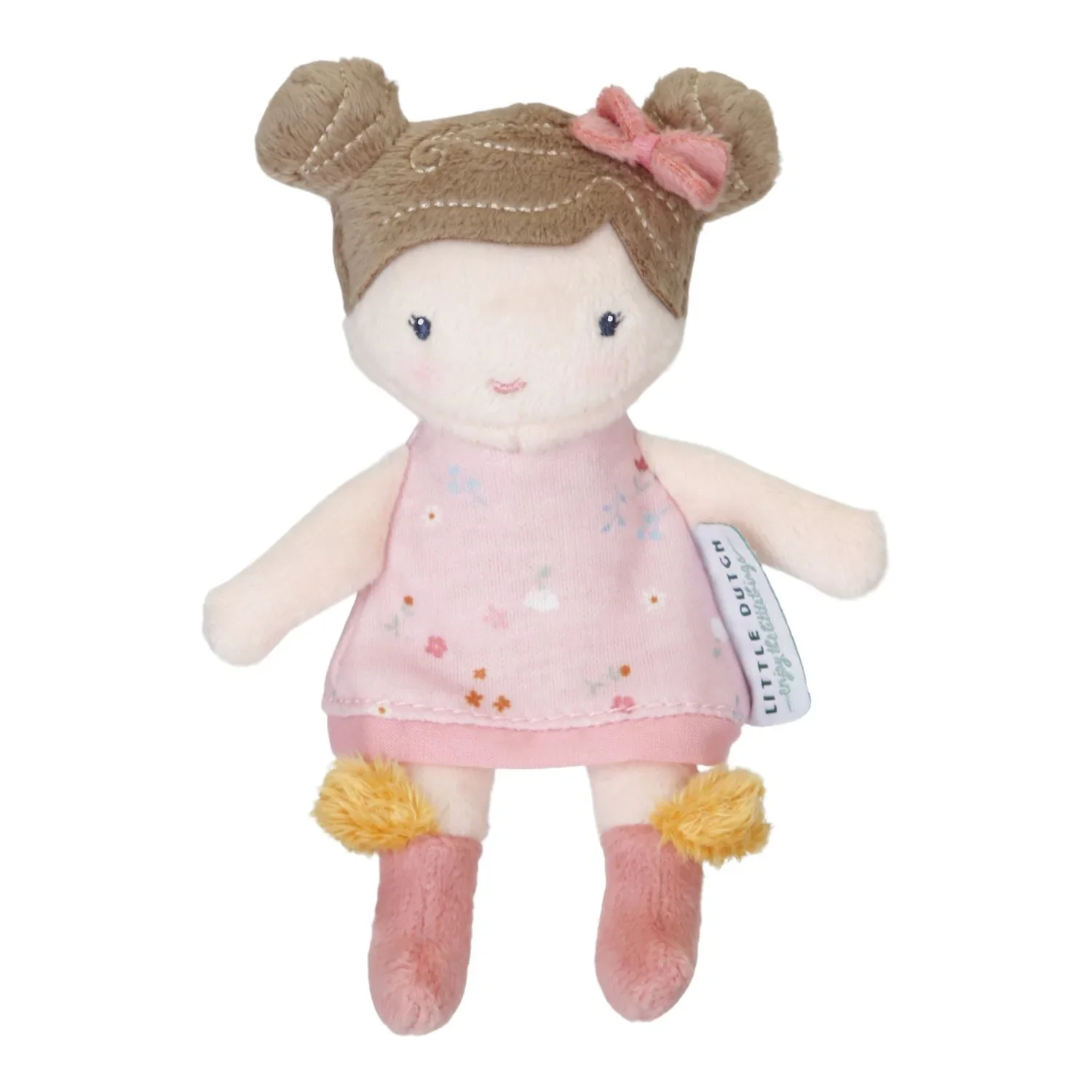 "Little Dutch Stoffen pop, Knuffelpop - Roze, 10 cm image"