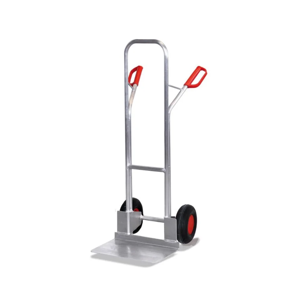 "Aluminium Steekwagen 200 kg - Grote Schep & Luchtbanden image"