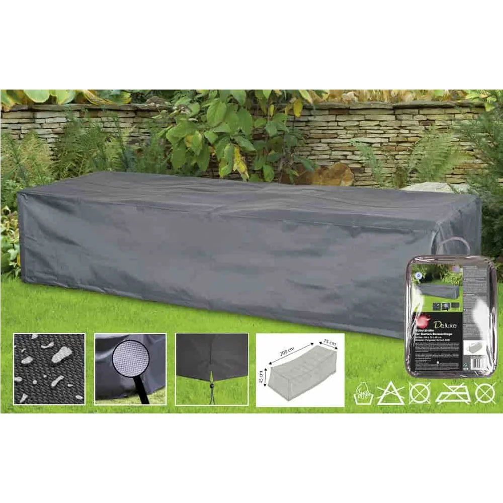 "Tuinligbed Beschermhoes Deluxe 200x75x45cm, Waterafstotend & UV-bestendig image"