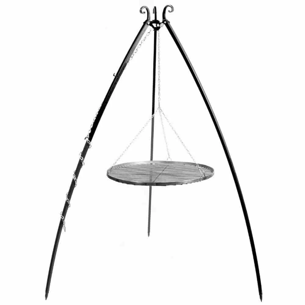 "Schwenkgrill Set: 200cm Driepoot & 60cm Grillrooster voor de Tuin image"