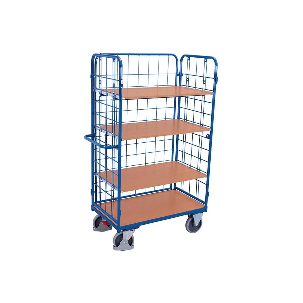 "Pakket-driewandwagen hoog met 4 planken 500 kg Type XL + EasySTOP image"