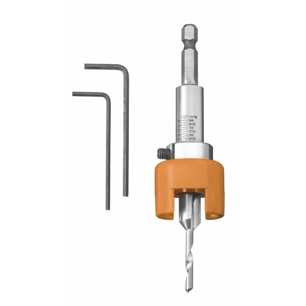 Houtboor 4mm, HSS Boor met Verzinkboor