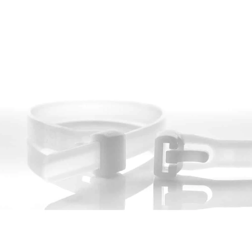 "Herbruikbare Kabelbinders 100mm - 100 stuks, Naturel image"