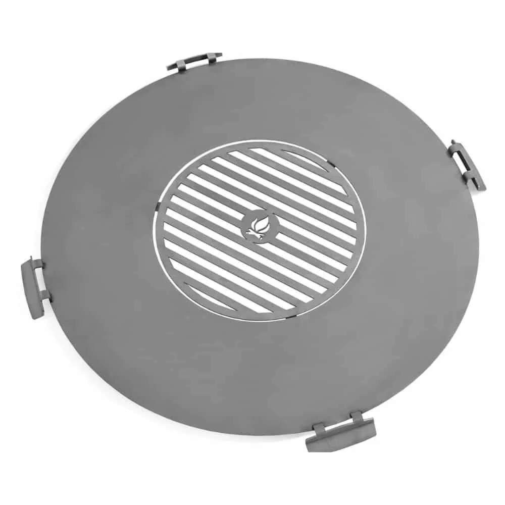 "Grillplaat Vuurschaal RVS 102cm met Rooster image"