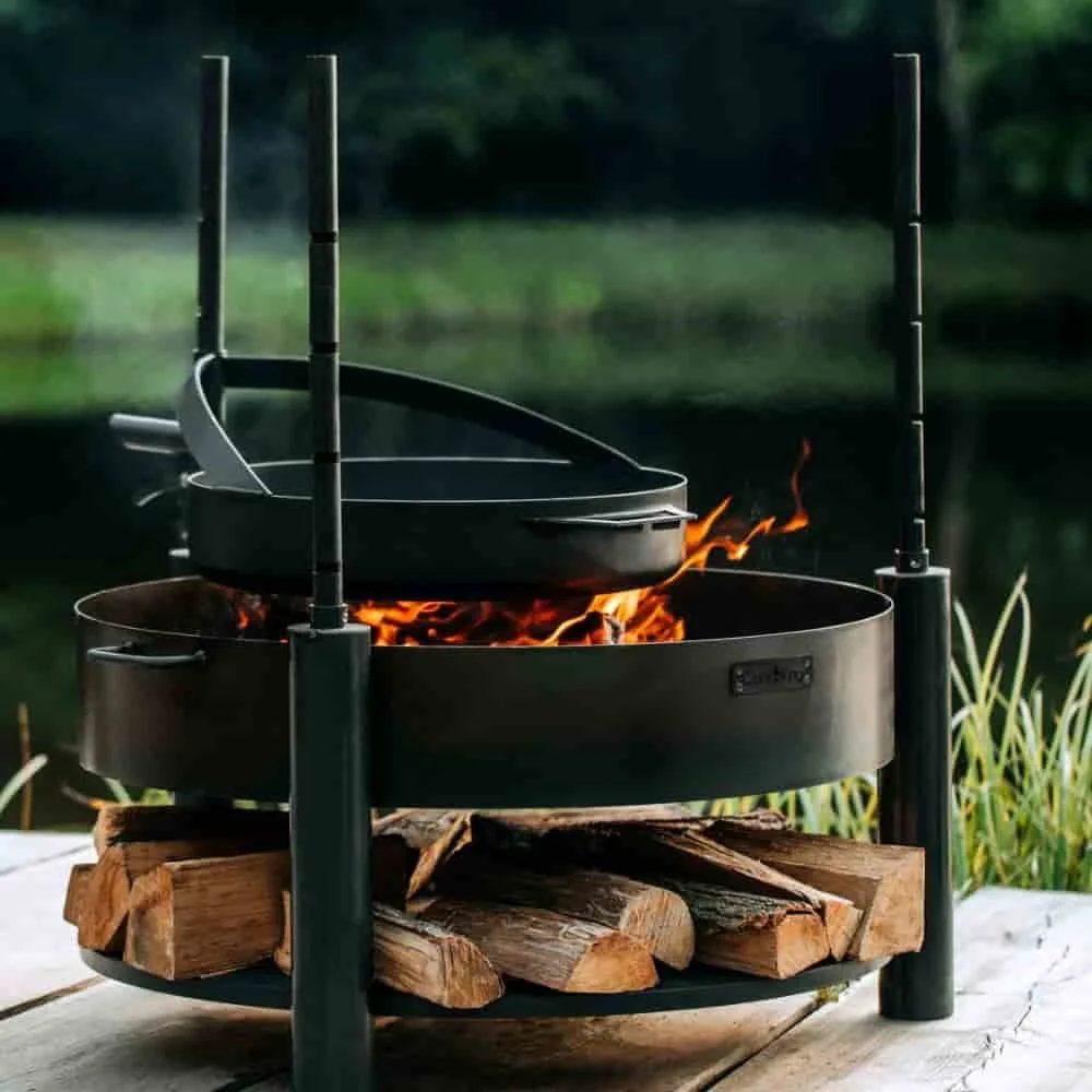 "Vuurschaal Grill Mast, Verstelbaar, Natuurstaal image"