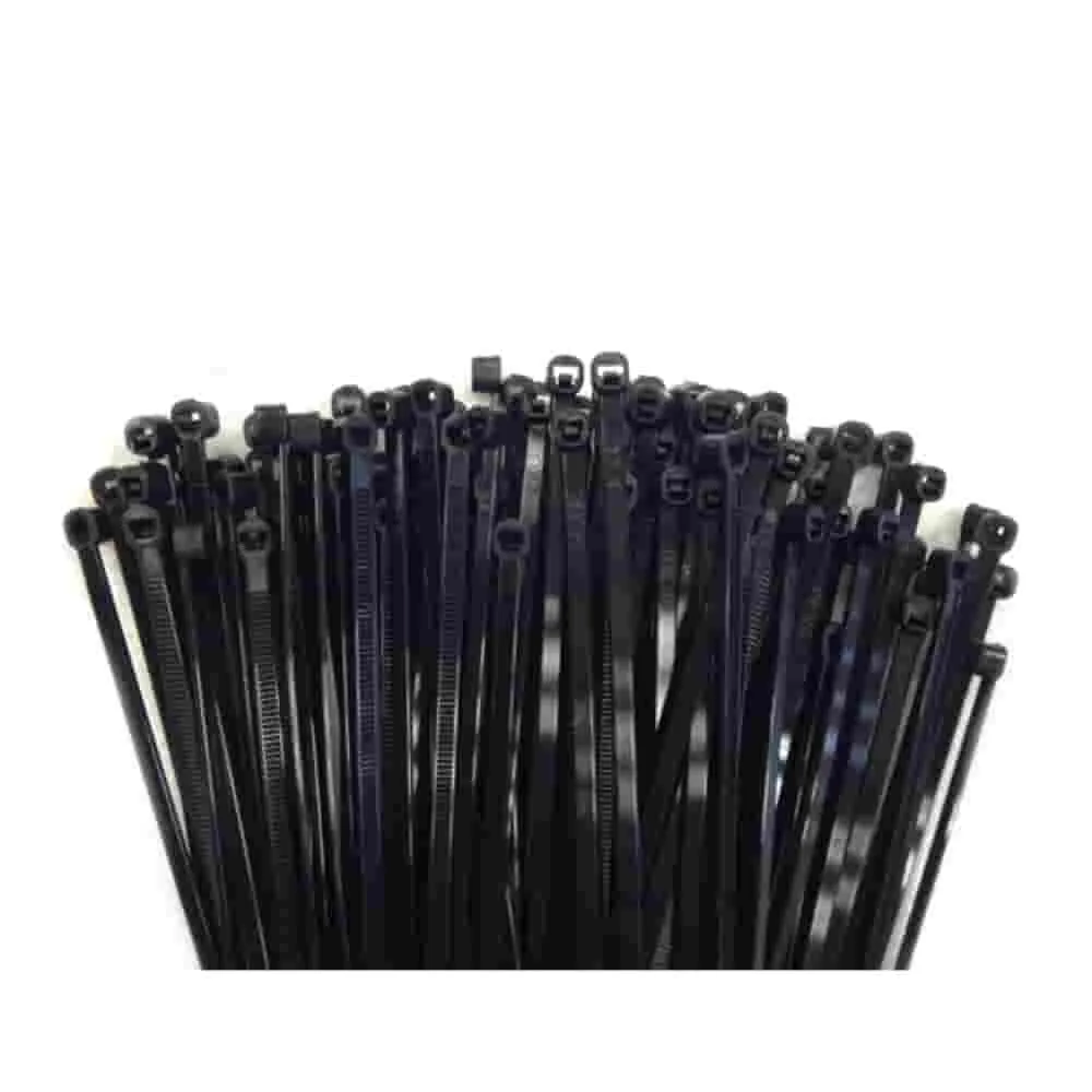 "Zwarte Kabelbinders 200x3,6mm - 100 stuks, UV-bestendig PA66 image"