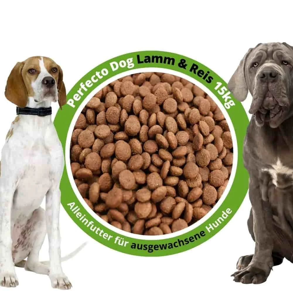 "Hondenvoer lam en rijst 15kg, droogvoer hond lam, hondenbrokken lam image"