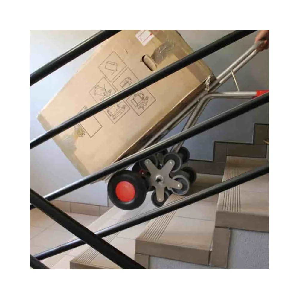 "Trappenkar, aluminium trappenkar, 200 kg, met grote schep, 610 x 725 x 1310 mm image"