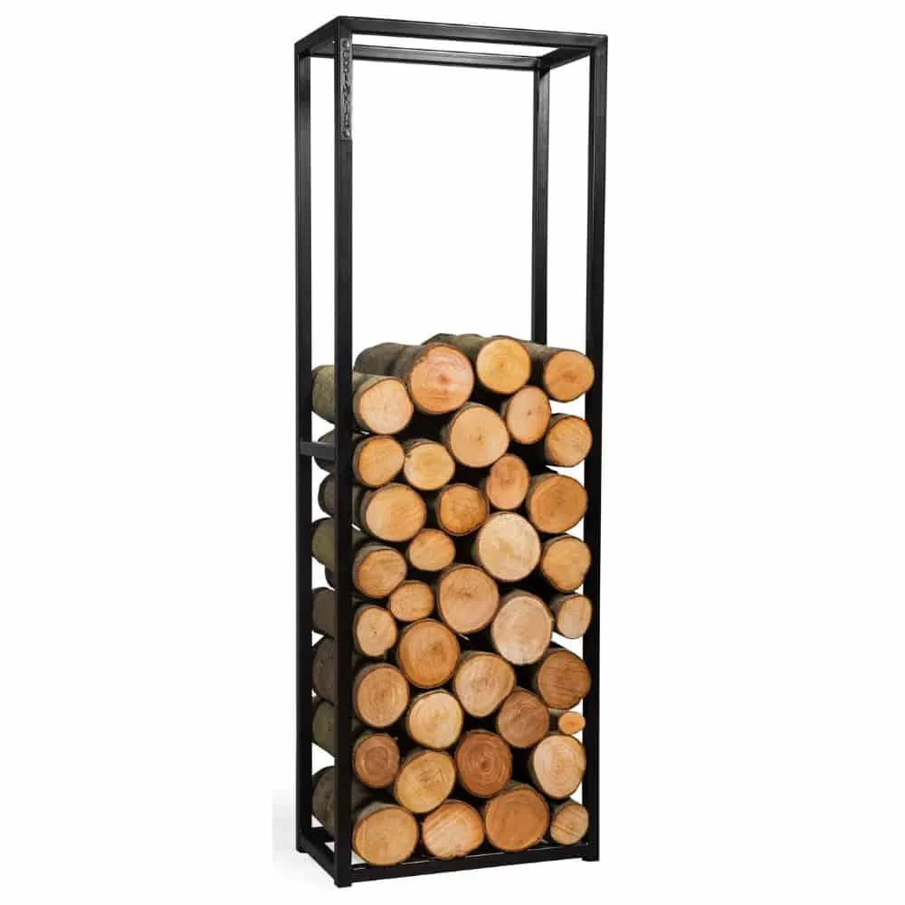 "Stalen Kaminholzregal Cornel - 120x40x20cm, Houtopslag voor Openhaardhout image"