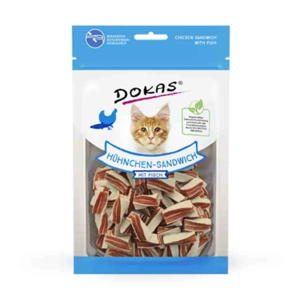 "Kattensnacks Kip & Vis, 70g image"
