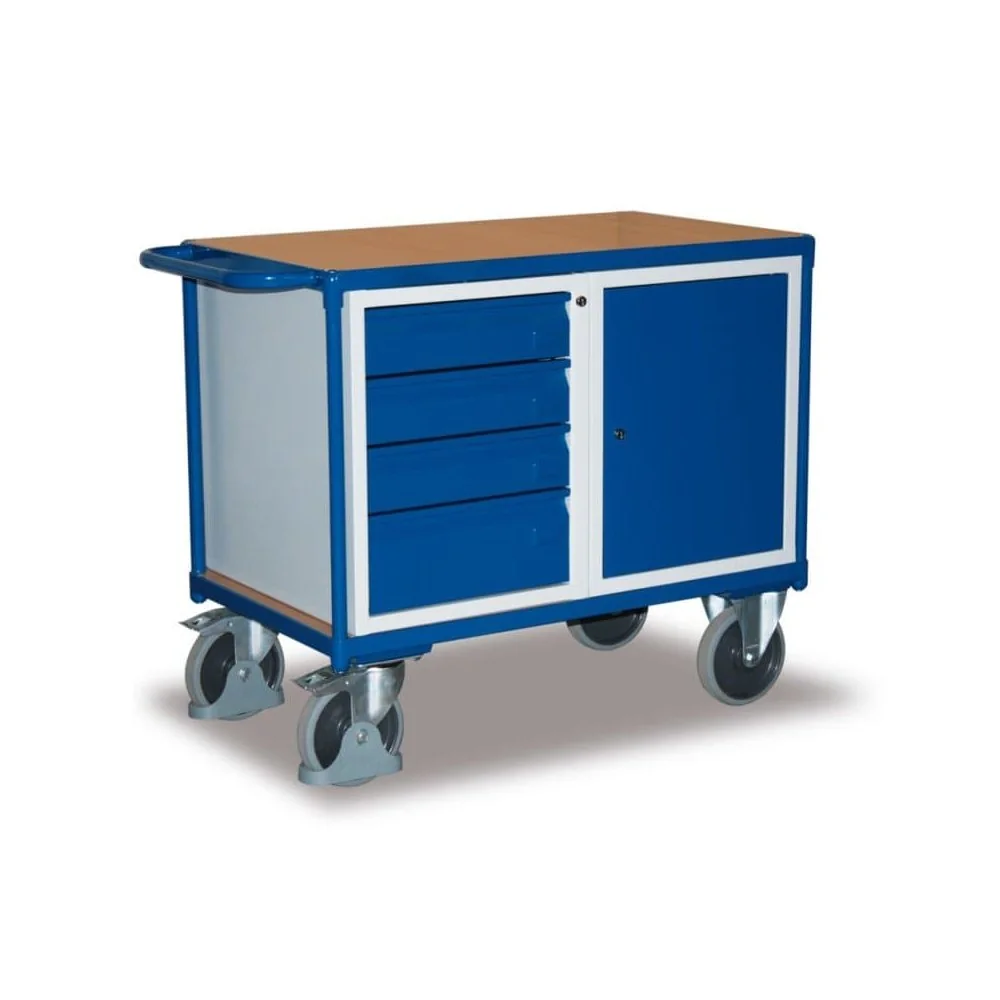 Werkplaatswagen, Afsluitbaar, 4 Lades, EasySTOP
