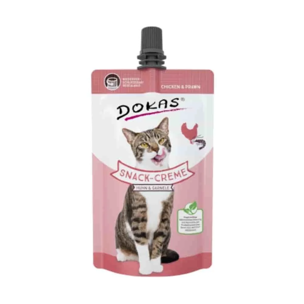 Kattensnack Crème Kip & Garnaal - 90g Beloning voor je Kat