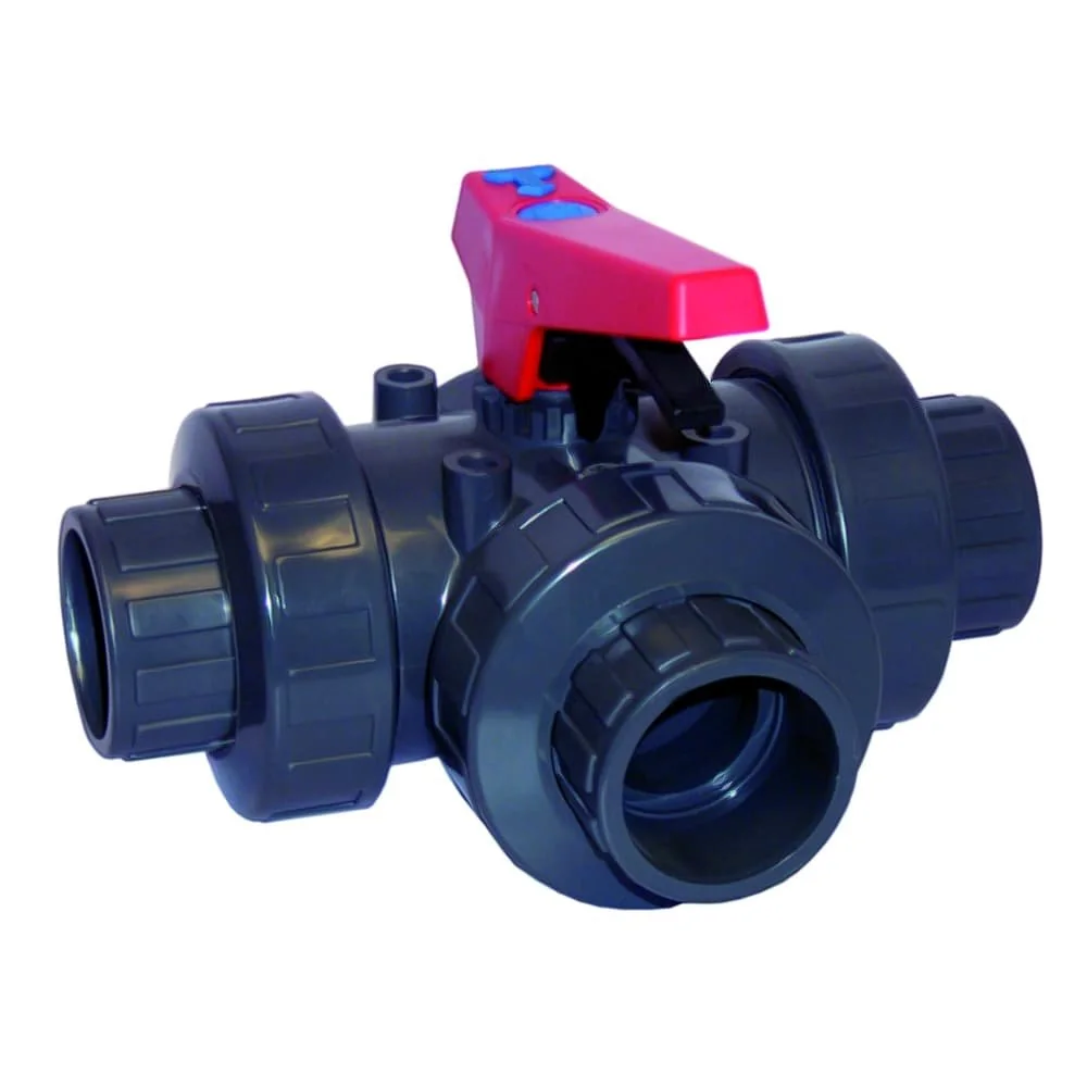 "PVC-U 3-Weg Kogelkraan Muffe 50 mm PN10 image"