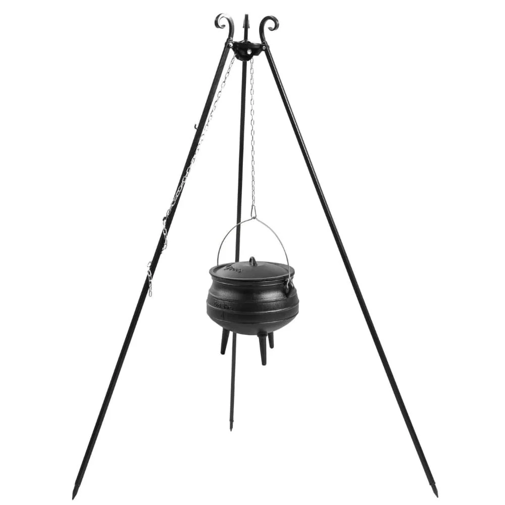 Gietijzeren Kookpot met Driepoot Grill - 6L Vuurketel