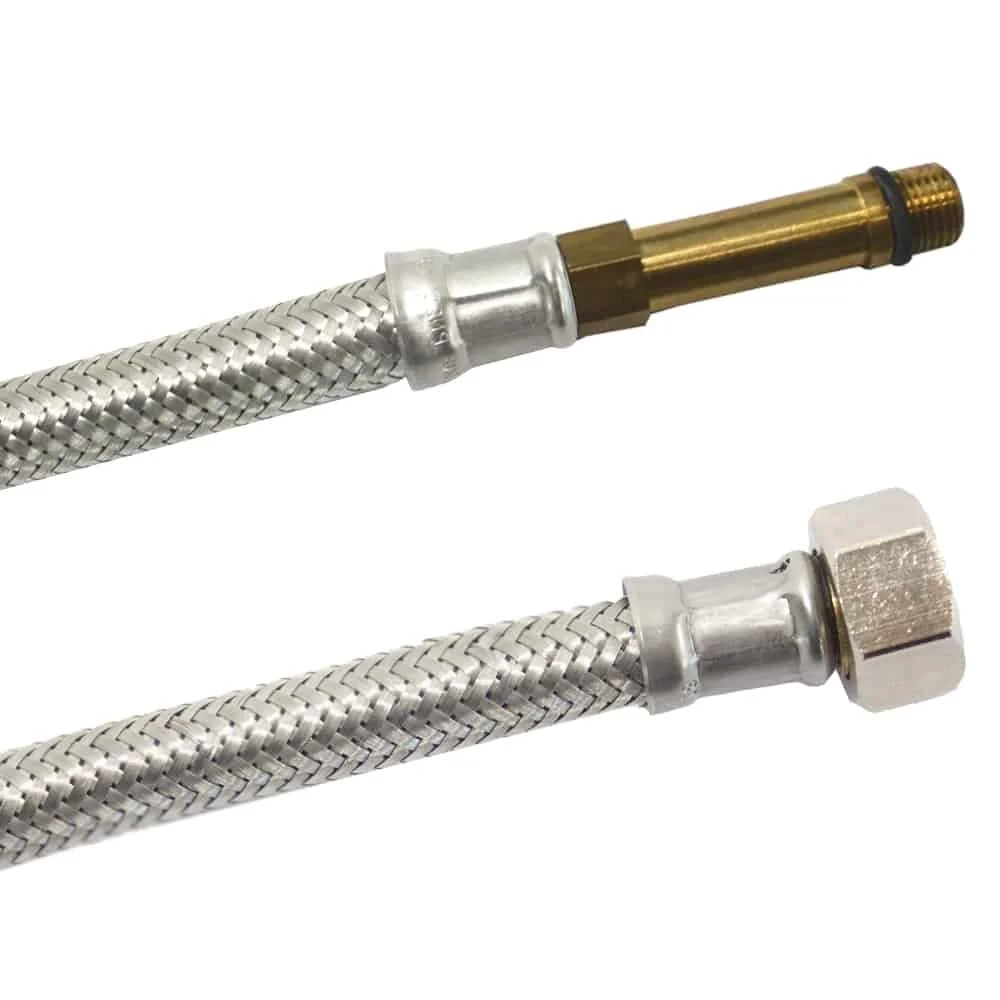 Flexibele Waterslang RVS DN8 - M10 x 3/8" - 800mm