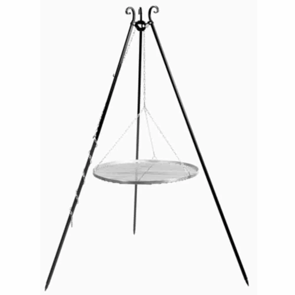 "Schwenkgrill Set met Driepoot en RVS Grillrooster - 80cm image"
