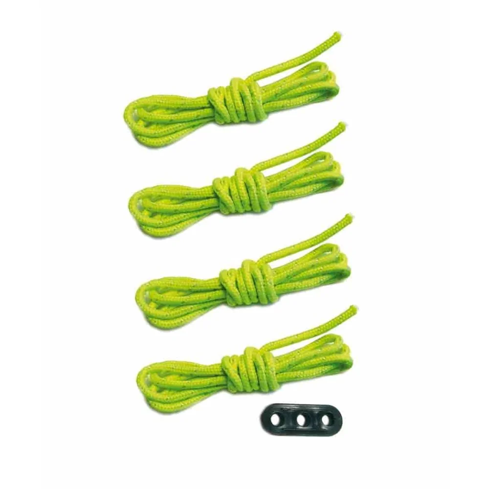 "Scheerlijnen Set, 4x Tent Scheerlijnen 3m, Reflecterend, met Spanners image"