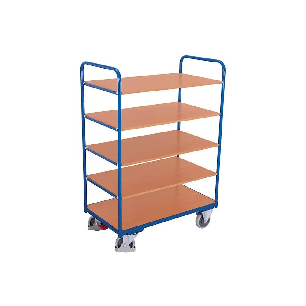 "Etagenwagen met 5 Plateaus, Magazijnwagen, Werkplaatswagen image"