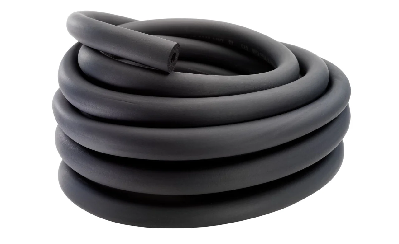 Buisisolatie, Buisdämmung, Zelfklevende isolatie, Flexibele isolatie, Zwart, 22 x 10 mm/22m