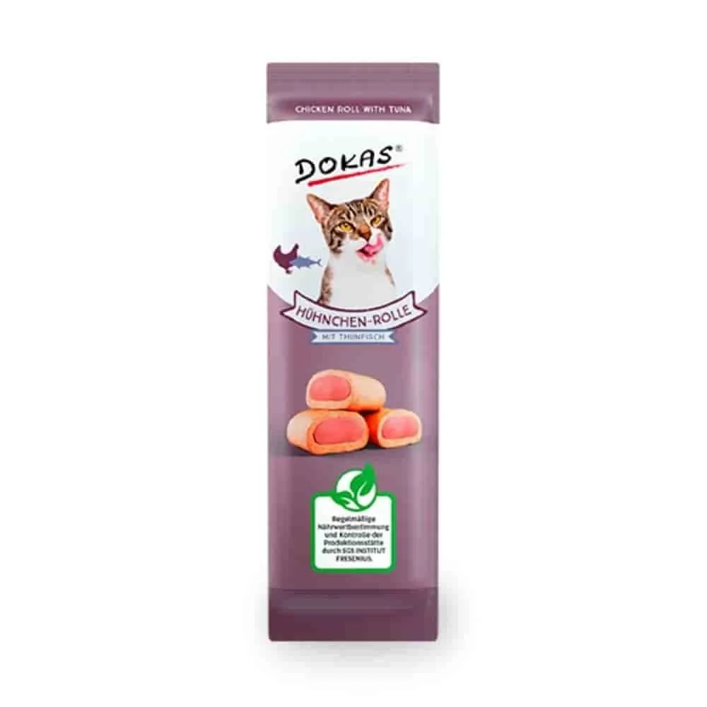 "Kattensnacks: Kiprolletjes met Tonijn, Kattenbeloning 10g image"