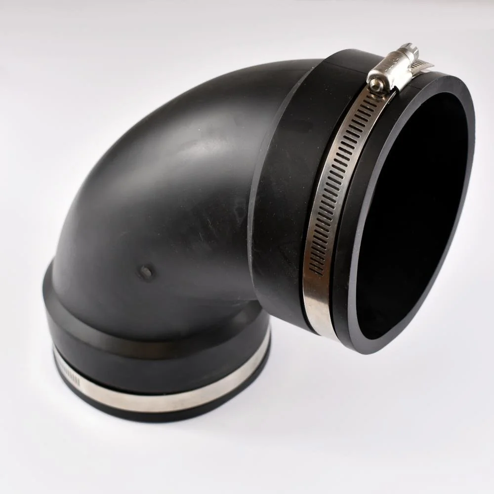 "Flexibele Buisverbinder 90mm - PVC Elastomeer, Rohrbogen image"