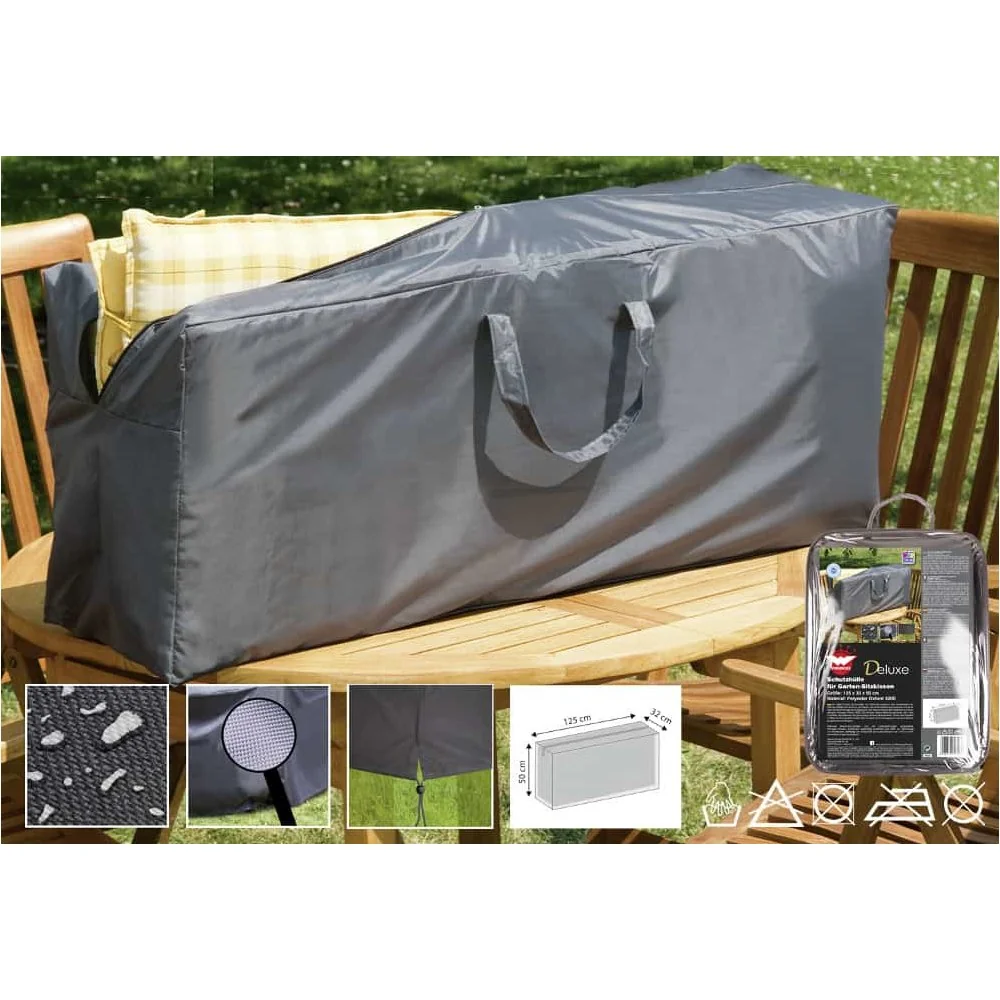 "Beschermhoes Tuinkussens Deluxe 125x32x50 cm Waterdicht image"