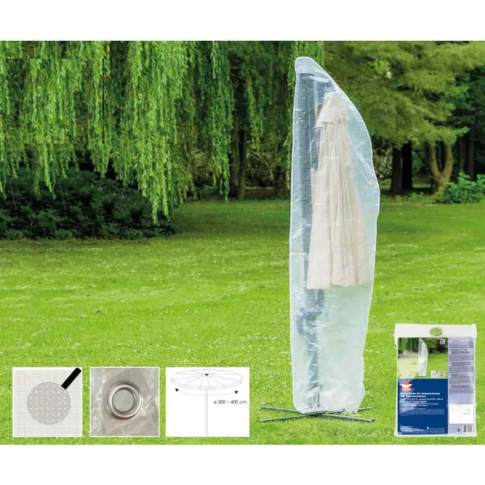 "Parasolhoes zweefparasol, transparant, 265cm - Boni-Shop image"