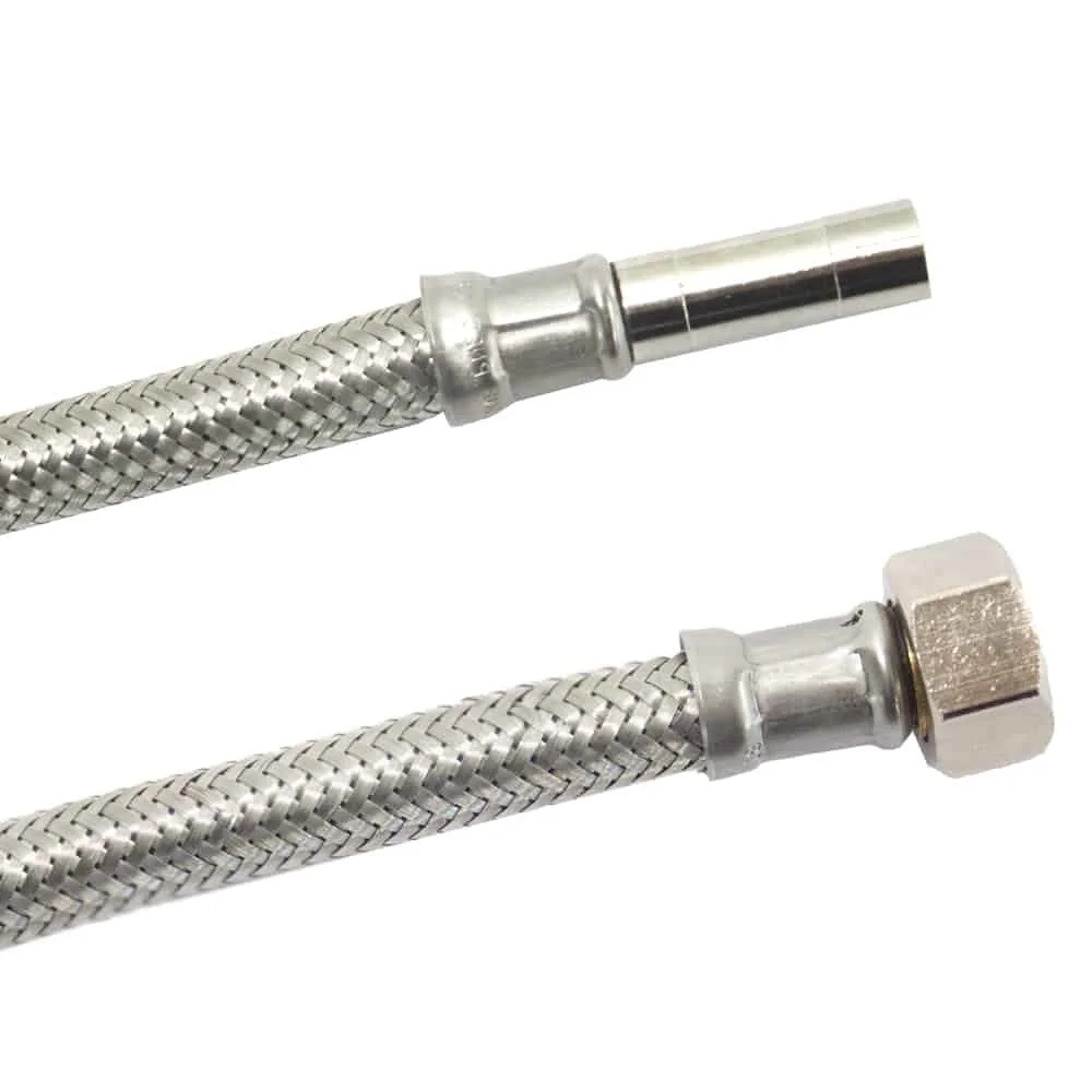 "Flexibele Waterslang RVS 3/8" 800mm DVGW image"