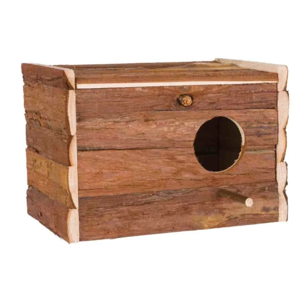 "Vogelhuisje Rindenholz 30x20x20 cm - Nestkast voor Tuin image"